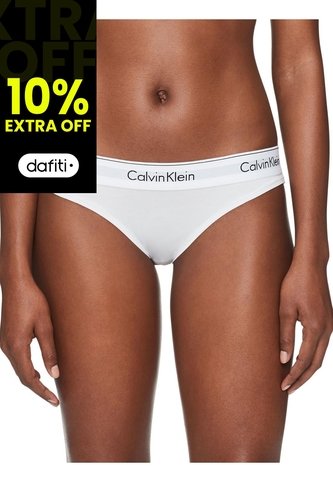 Pantie Clásica De Algodón Blanco Calvin Klein Calvin Klein