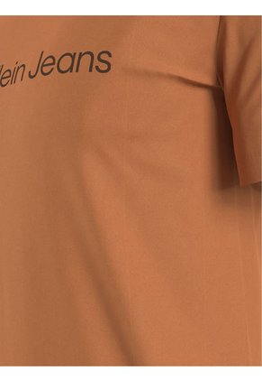 Camiseta Con Logo En El Pecho Hombre Chocolate Calvin Klein