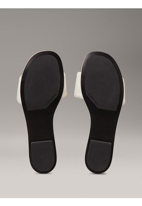 Sandalias Blanco De Jacquard Con Logo Calvin Klein