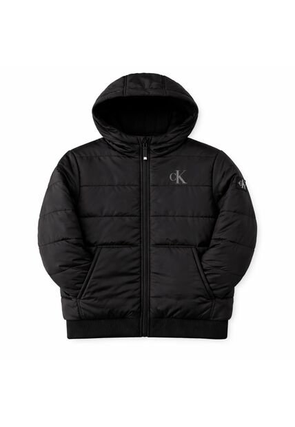 Chaqueta Negra Bomber De Sherpa Calvin Klein