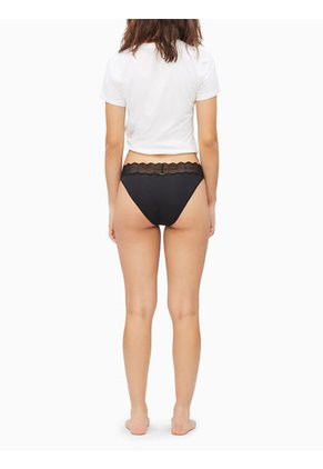 Pantie Bikini Negro En Microfibra Calvin Klein