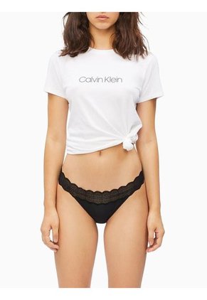 Pantie Bikini Negro En Microfibra Calvin Klein