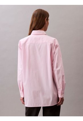 Camisa Rosada Relaxed De Popelina Calvin Klein