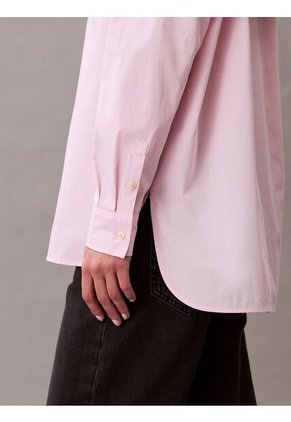 Camisa Rosada Relaxed De Popelina Calvin Klein