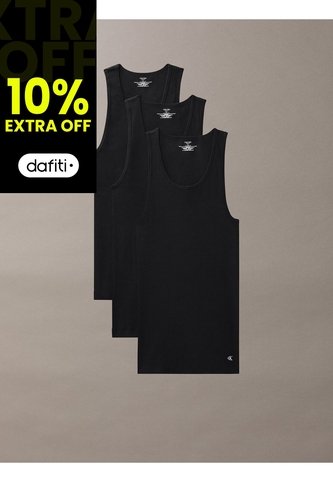 Pack Negro De 3 Camisetas De Tirantes - Cotton Classics Calvin Klein Calvin Klein
