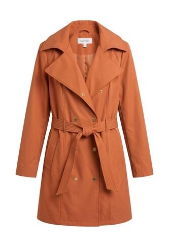 Chaqueta Naranja Trench Softshell De Doble Botonadura Calvin Klein Calvin Klein