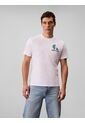 Camiseta Blanca Con Monograma Gráfico Calvin Klein de Calvin Klein