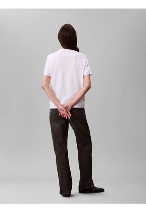 Camiseta Blanco Classic Con Monograma Calvin Klein