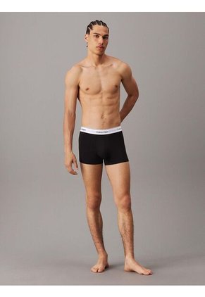 Pack Negro De 3 Bóxers Trunk - Icon Cotton Stretch Calvin Klein