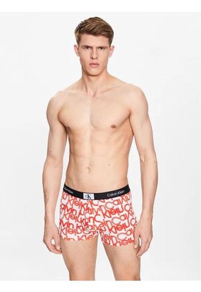Bóxer Blanco Corto Con Estampado Hombre Calvin Klein Calvin Klein