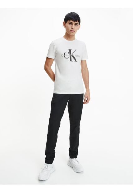 Camiseta Para Hombre S/S Blanco Calvin Klein