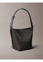 Bolso Negro Mediano Con Estampado De Emblema Y Bolsillo Interior Calvin Klein de Calvin Klein
