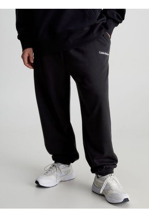 Jogger Negro De Chándal Holgado Algodón Orgánico Calvin Klein