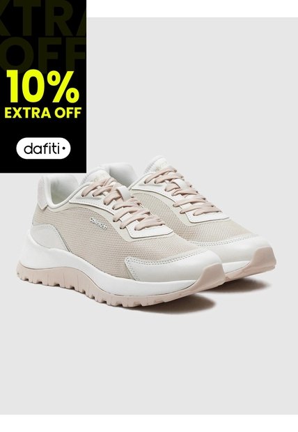 Tenis Gris Runner Lace Up Mesh Calvin Klein