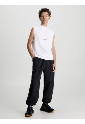 Jogger Negro De Chándal Holgado Algodón Orgánico Calvin Klein