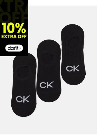 Pack Negro De 3 Medias Tipo Liner Calvin Klein Calvin Klein