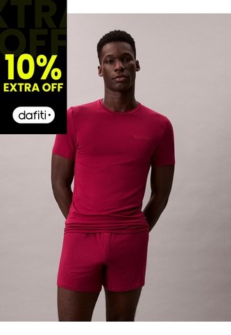 Camiseta Roja De Estar Por Casa - Ultra Soft Modal Calvin Klein Calvin Klein