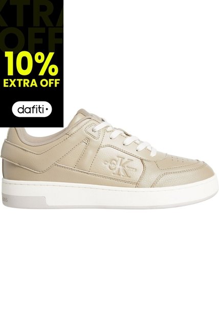 Tenis Beige De Cuero Sintético Calvin Klein