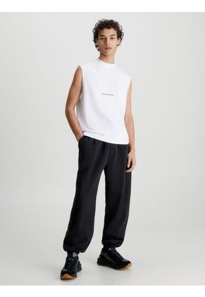Jogger Negro De Chándal Holgado Algodón Orgánico Calvin Klein