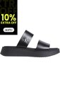 Sandalias Negro De Cuero Con Plataforma Calvin Klein de Calvin Klein