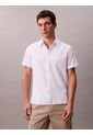 Camisa Blanca Classic De Tejido Arrugado Calvin Klein de Calvin Klein
