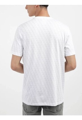 Camiseta Blanca Con Estampado Calvin Klein