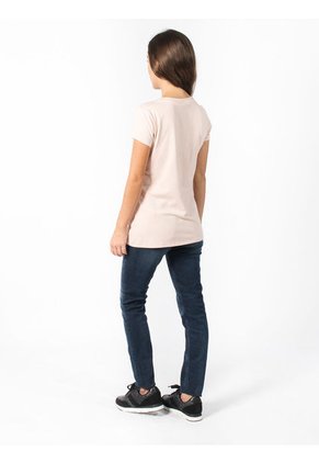 Camiseta Beige Con Logo Para Mujer Calvin Klein