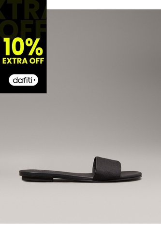 Sandalias Negro De Jacquard Con Logo Calvin Klein Calvin Klein