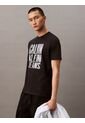 Camiseta Negra Stacked Graphic Crewnec Calvin Klein de Calvin Klein