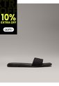 Sandalias Negro De Lona Calvin Klein de Calvin Klein