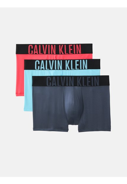 Pack Multicolor De 3 Bóxers Trunk - Intense Power Microfiber Stretch Calvin Klein