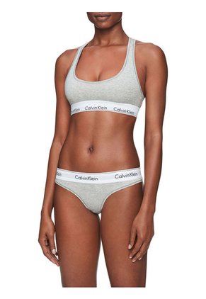 Pantie Cotton Gris Calvin Klein
