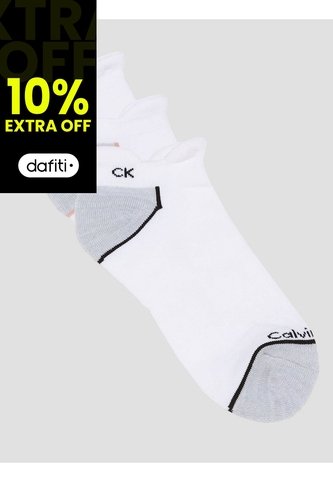 Pack Blanco De 3 Medias Invisibles Calvin Klein Calvin Klein
