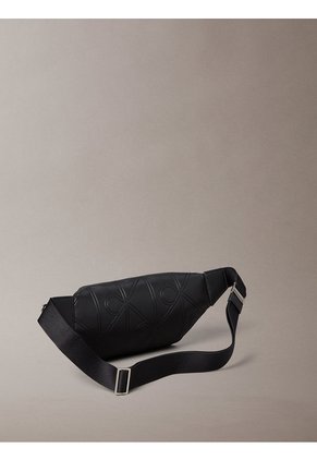 Canguro Negro Con Relieve Integral De Emblema Calvin Klein