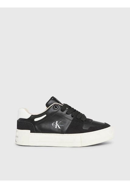 Tenis Negro Casuales Con Cordones Para Niña Calvin Klein