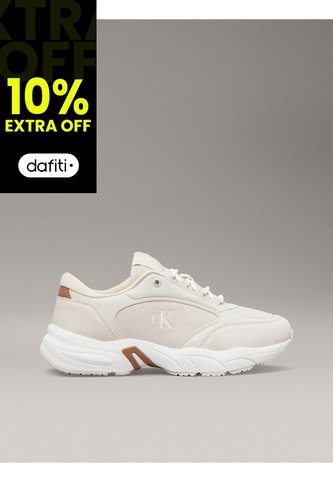 Tenis Beige De Cuero Sintético Calvin Klein Calvin Klein