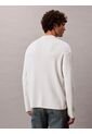 Saco Beige De Tejido Boxy En Punto Técnico Con Cuello Semi Alto Calvin Klein de Calvin Klein