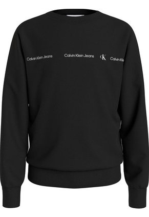 Buzo Negro Negro Regular Con Estilo Minimalista Para Niño Calvin Klein