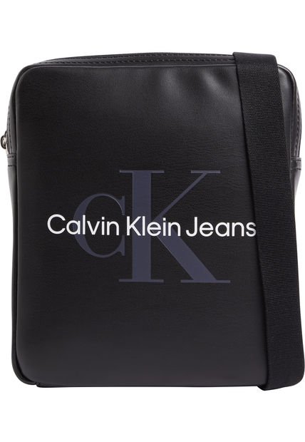 Bolso Pequeño Con Logo Hombre Negro Calvin Klein