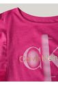 Camiseta Rosa Para Niña Con Detalle De Lazo Calvin Klein de Calvin Klein