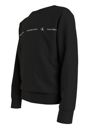 Buzo Negro Negro Regular Con Estilo Minimalista Para Niño Calvin Klein