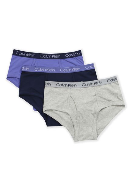 Pack Multicolor De 3 Calzoncillos Para Niño Calvin Klein