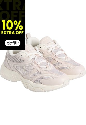 Tenis Beige Retro De Malla Calvin Klein Calvin Klein