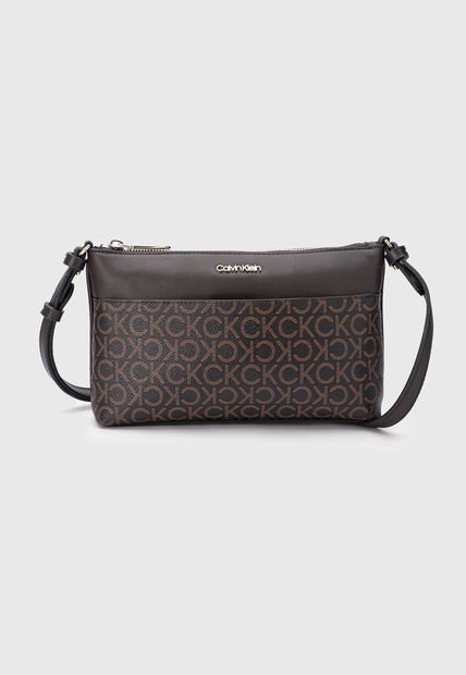 Bolso Marrón-Dorado Calvin Klein