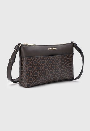 Bolso Marrón-Dorado Calvin Klein