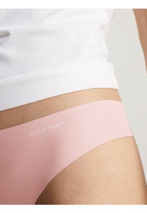 Pantie Tipo Tanga Rosa - Invisible En Microfibra Calvin Klein