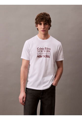 Camiseta Blanca Classic Crewneck Calvin Klein Calvin Klein