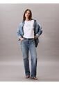 Camiseta Blanca Boxy Con Gráfico Floral Calvin Klein de Calvin Klein