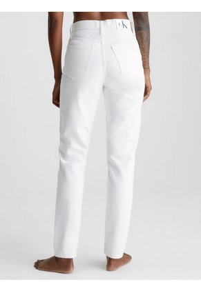 Mom Jeans Blancos Estrecho En El Tobillo Para Mujer Calvin Klein