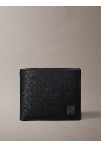 Billetera Negra Con Emblema Calvin Klein Calvin Klein